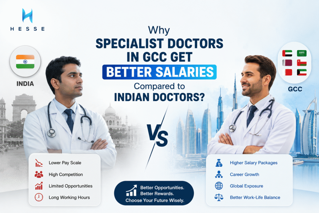 Why specialist doctors in GCC get better salaries compared to Indian doctors?